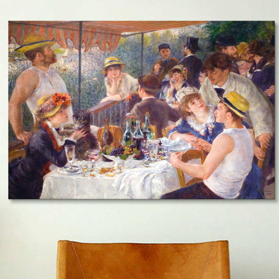 Vault W Artwork The Luncheon of the Boating Party 1881 by PierreAuguste Renoir Print on